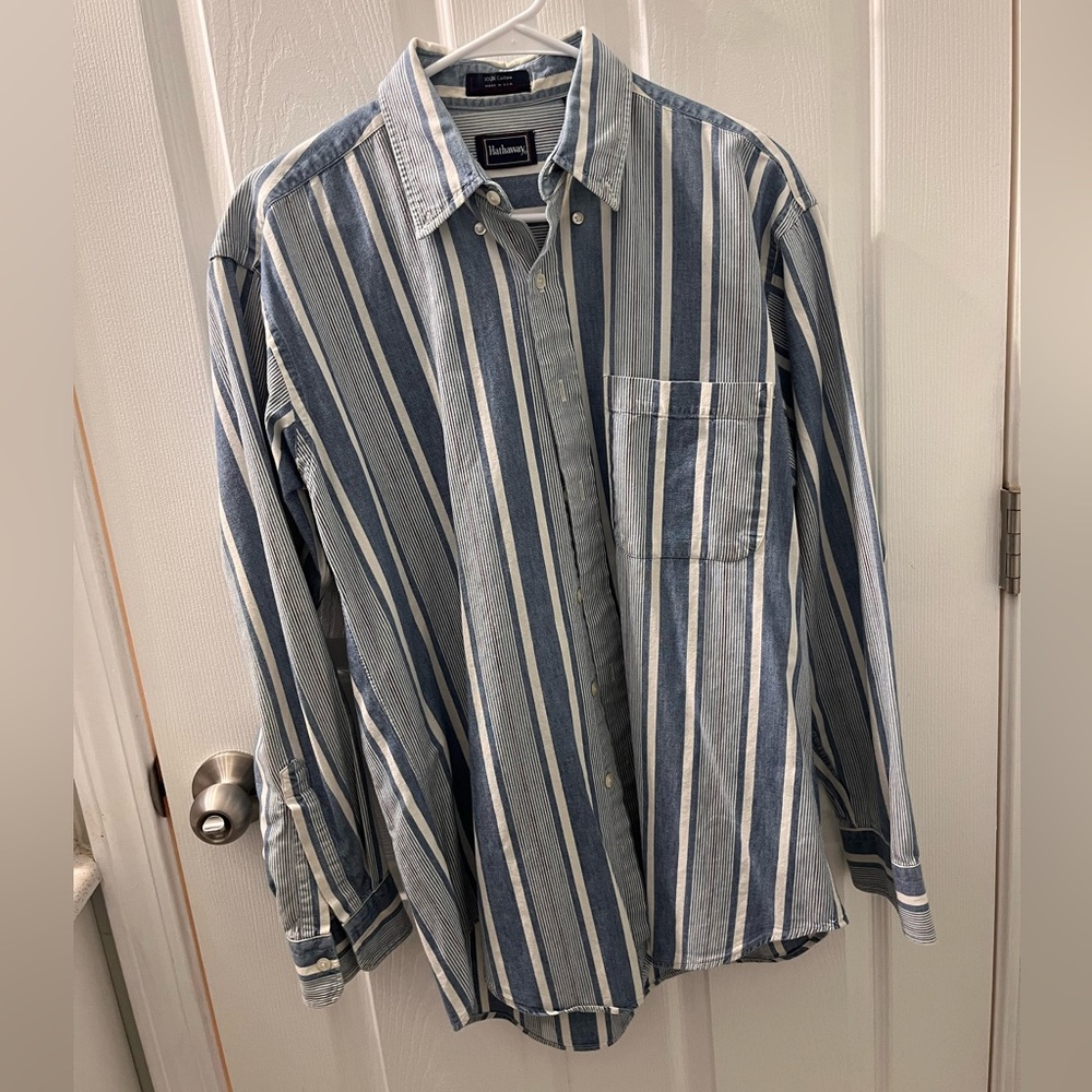 Vintage Hathaway Long Sleeve Button Down